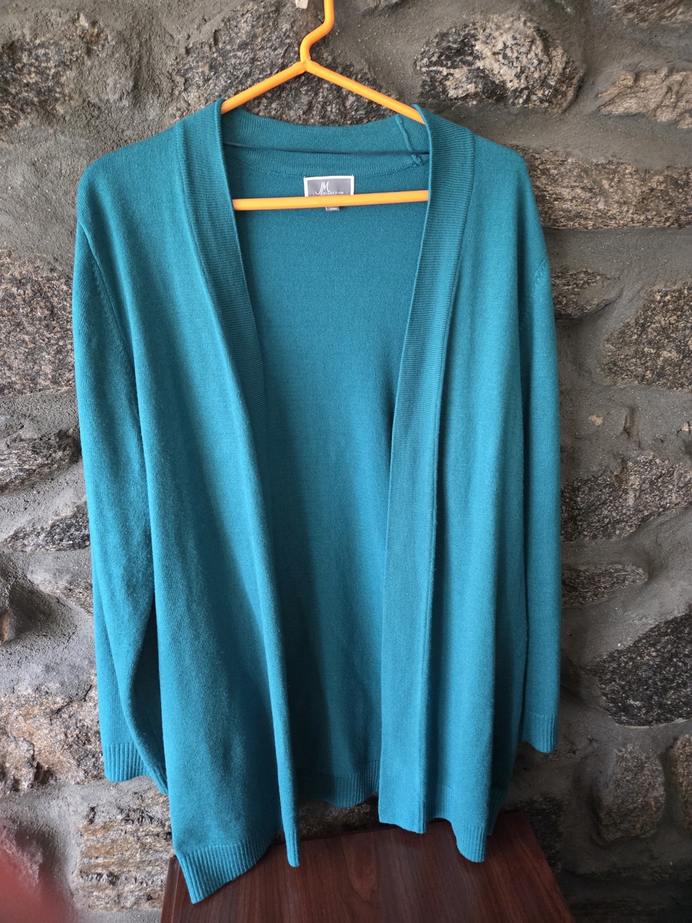 INC International Concepts Teal Open-Front Cardigan